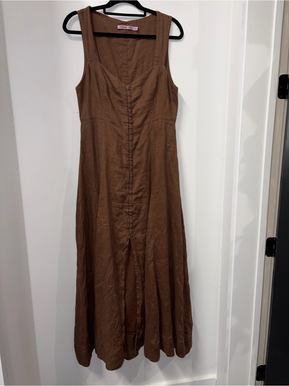 Anthropologie Brown Maxi Dress